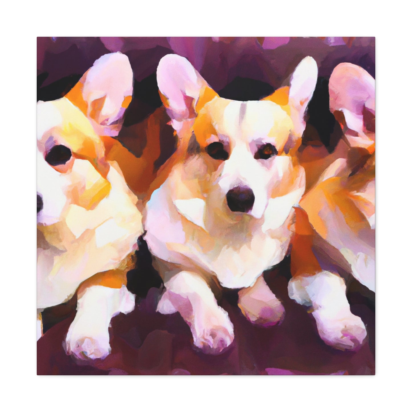 Corgi's Complicit Aloofness - Canvas