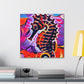 Seahorse in Impressionism - Canvas