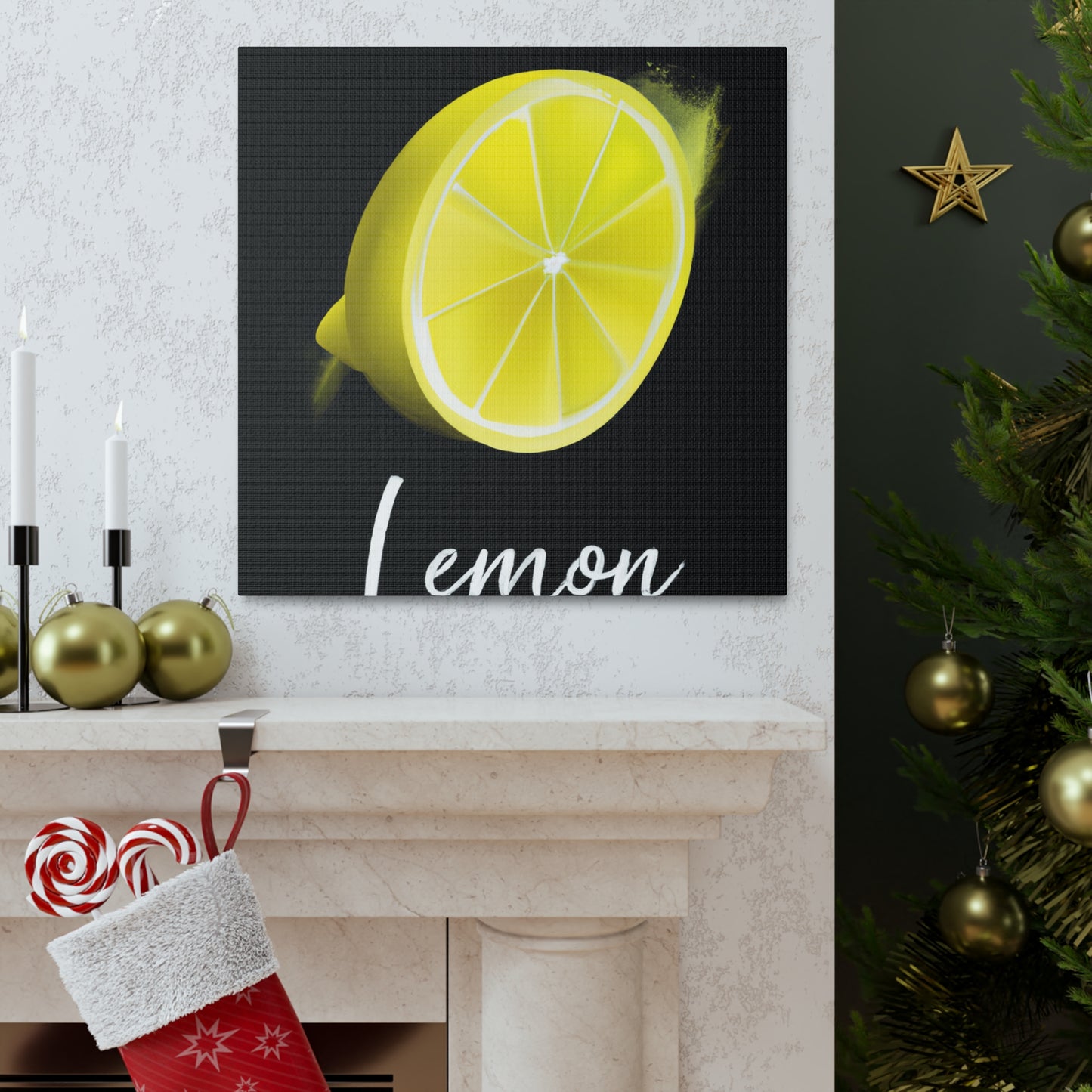 Lemon Zest Radiance - Canvas