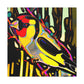 "American Goldfinch Flight" - Canvas