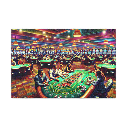 "Glittering Game Floor" - Canvas