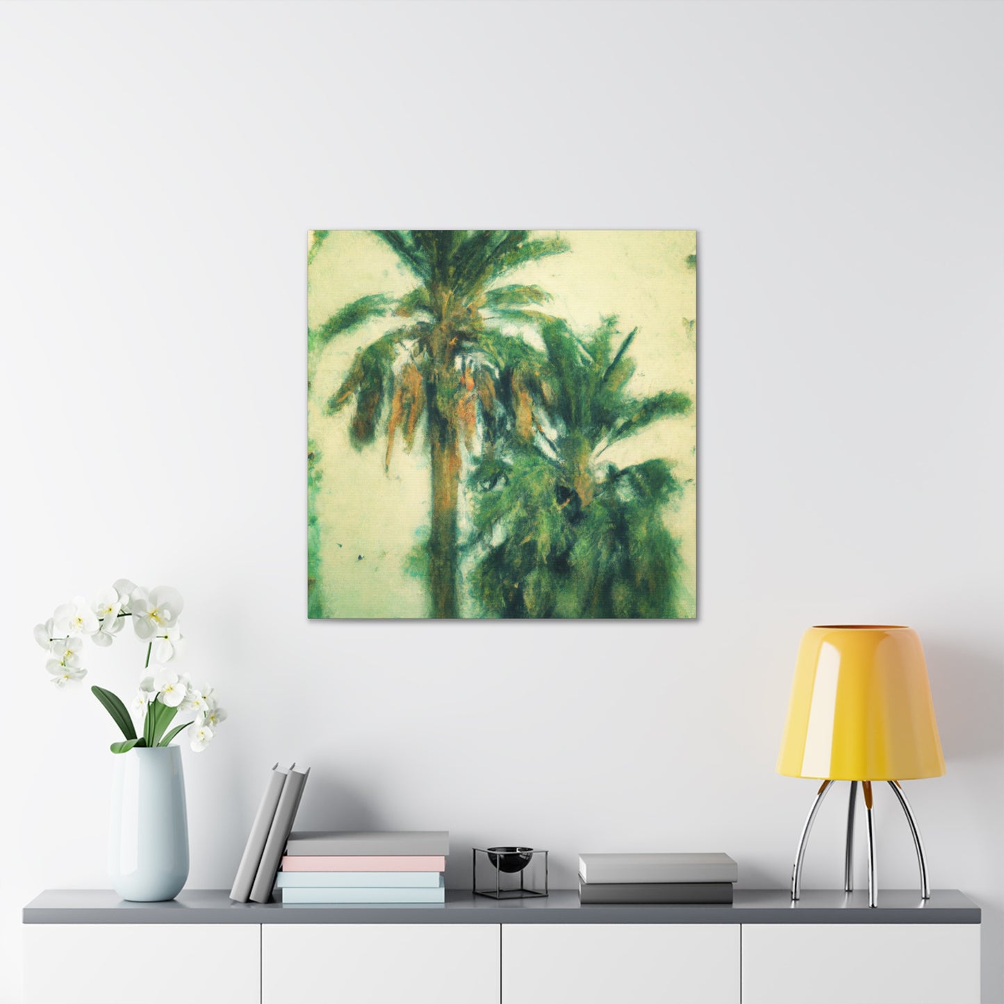 Palm Trees in Louvre - Canvas