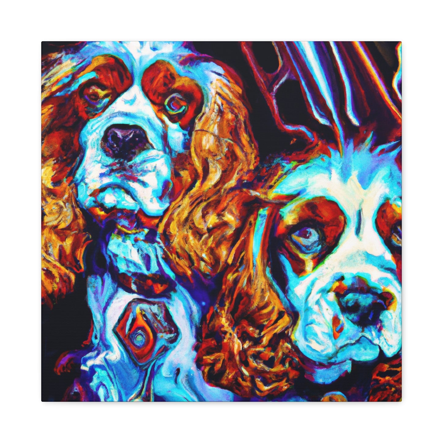 "Spaniel in the Sand" - Canvas