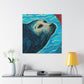 "Seal in Art Deco" - Canvas