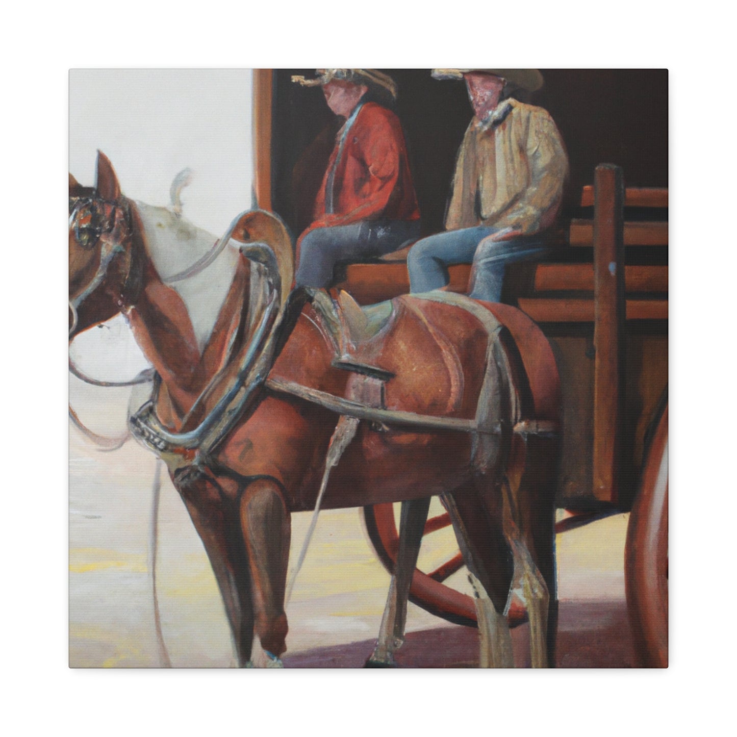 Stagecoach in Motion - Canvas