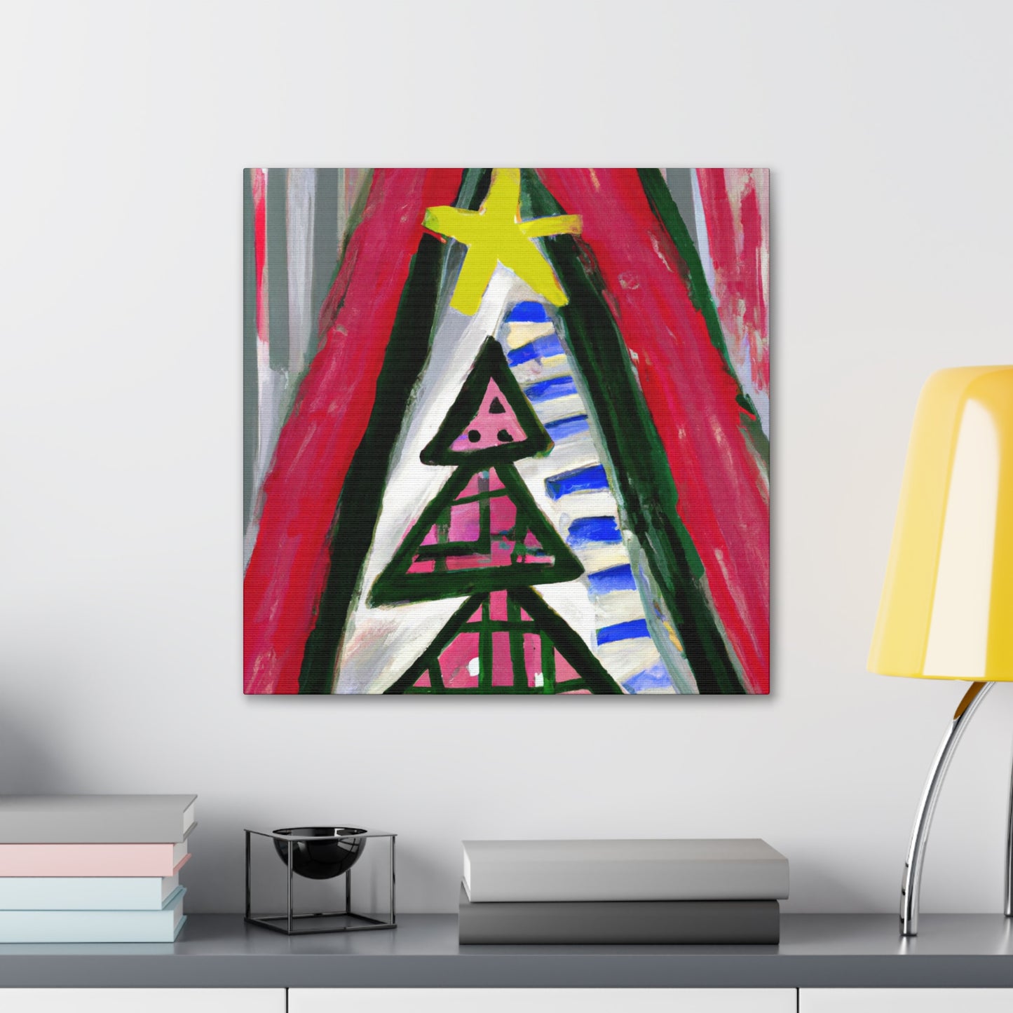 "Christmas Tree Expressionism" - Canvas