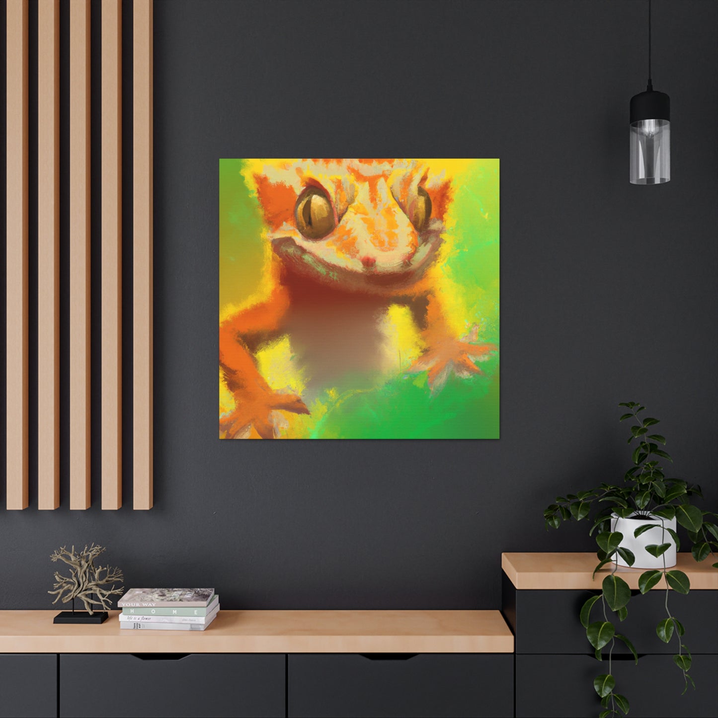 Crested Gecko Hues - Canvas