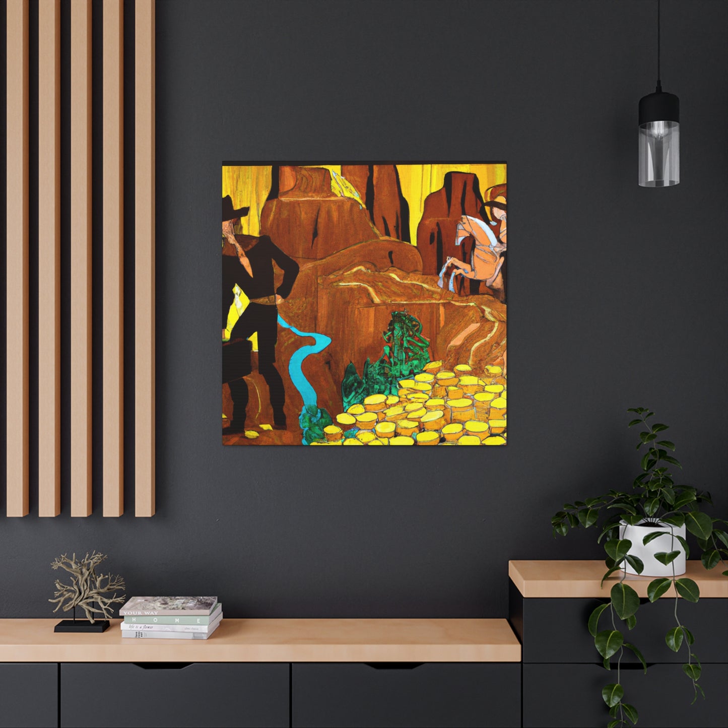 Golden Underworld Mine - Canvas