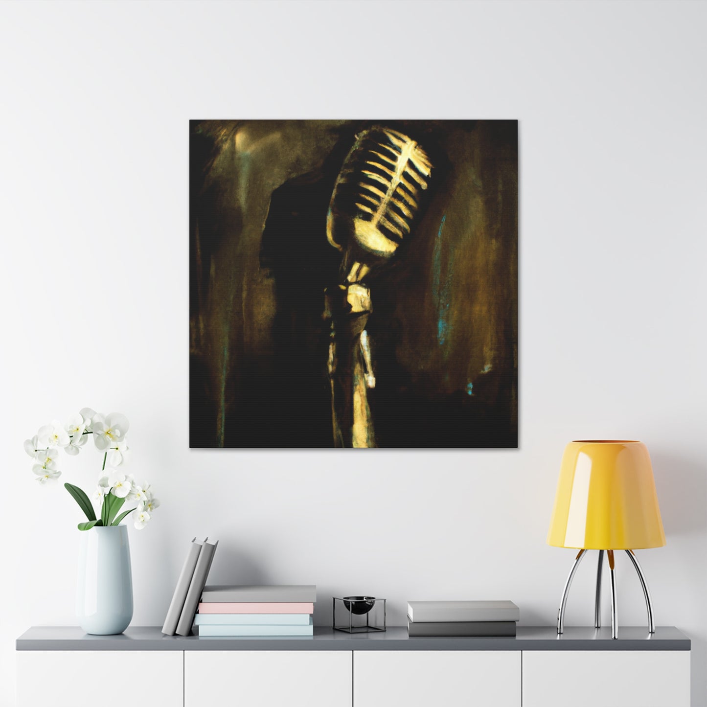 "The Musician's Microphone" - Canvas