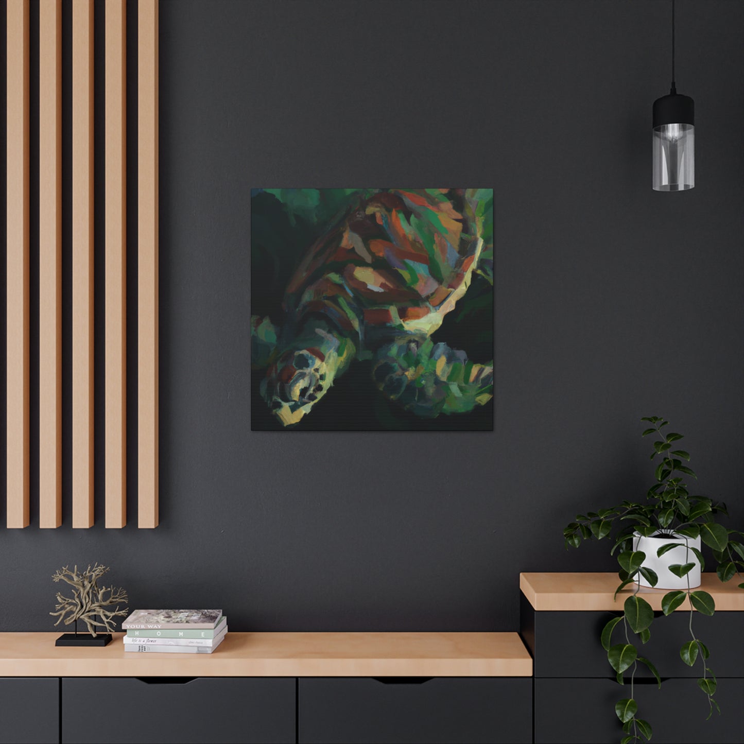 "Sea Turtle Surrealism" - Canvas