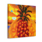 "Pineapple Paradise Scene" - Canvas