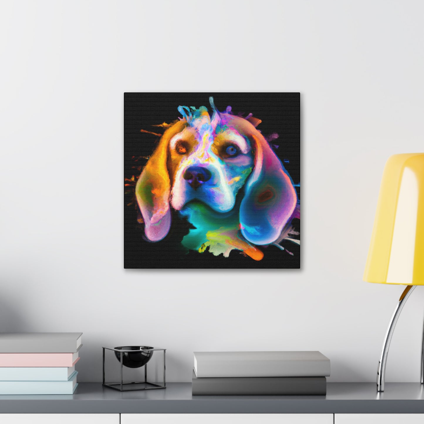 Beagle Art: Poetry - Canvas