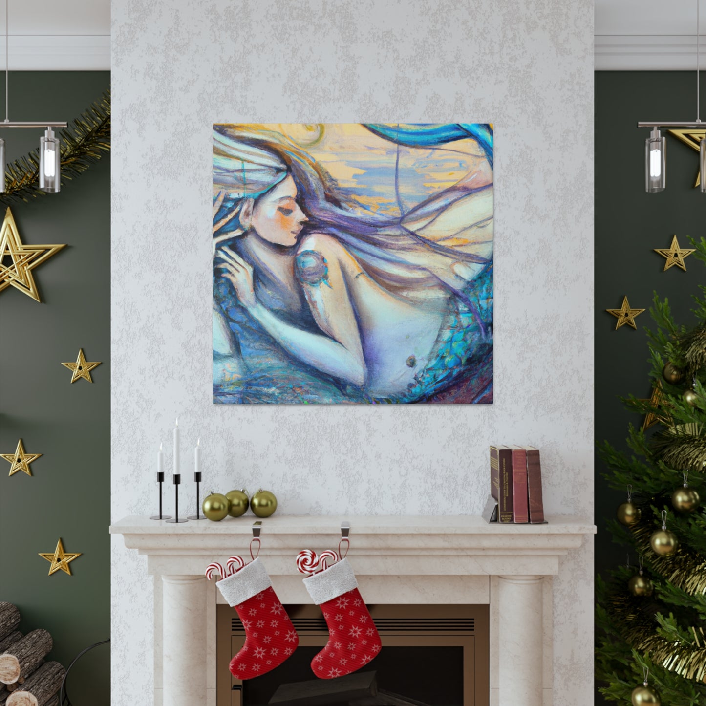 Mermaids of the Deco - Canvas