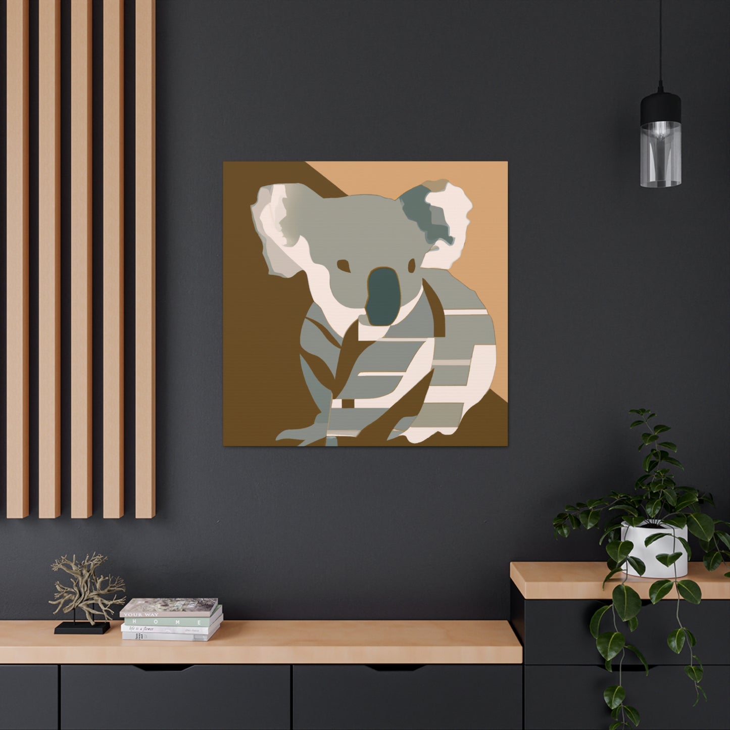 "Koala in Art Deco" - Canvas