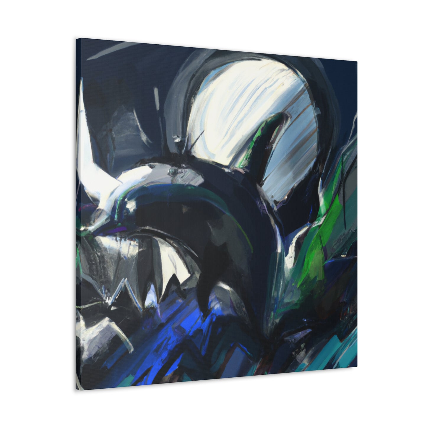 "Whale in Abstract form" - Canvas