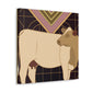 "Pastoral Art Deco Jersey" - Canvas