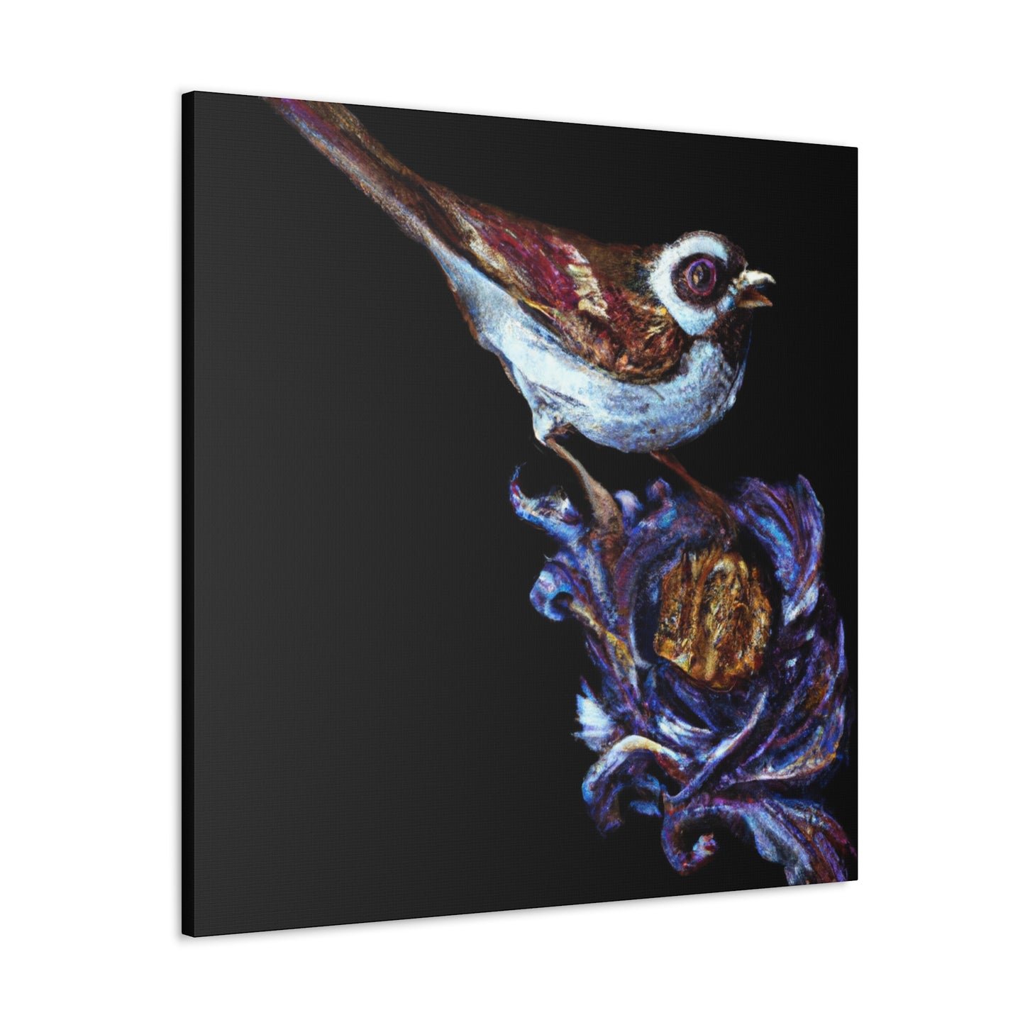 "Song Sparrow Delightful Singing" - Canvas