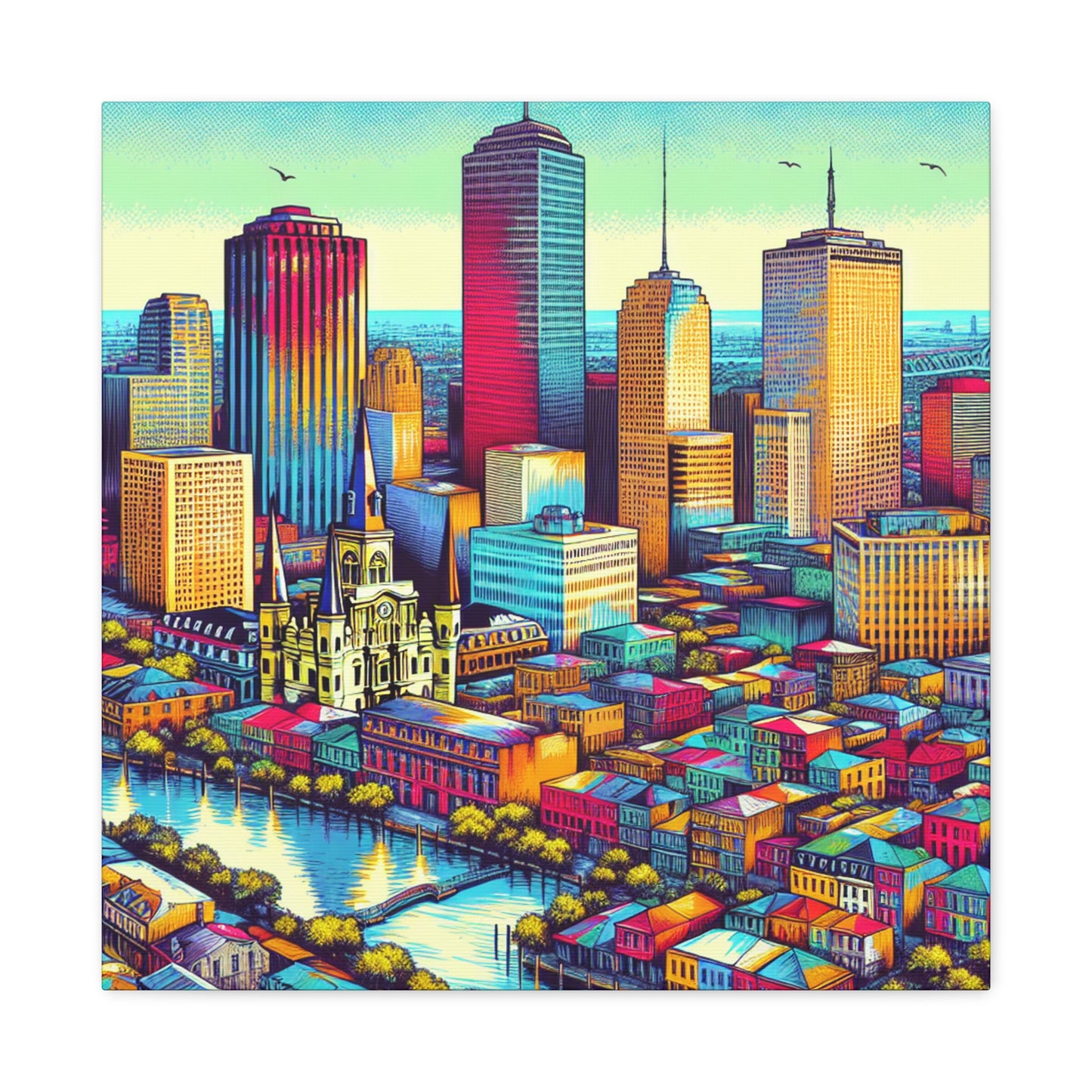 "Vibrant Crescent City Masterpiece" - Canvas