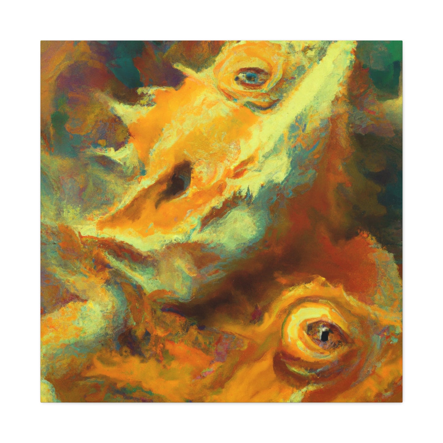 "Bearded Dragon Dreamscape". - Canvas