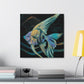 "Angelfish in Bloom" - Canvas