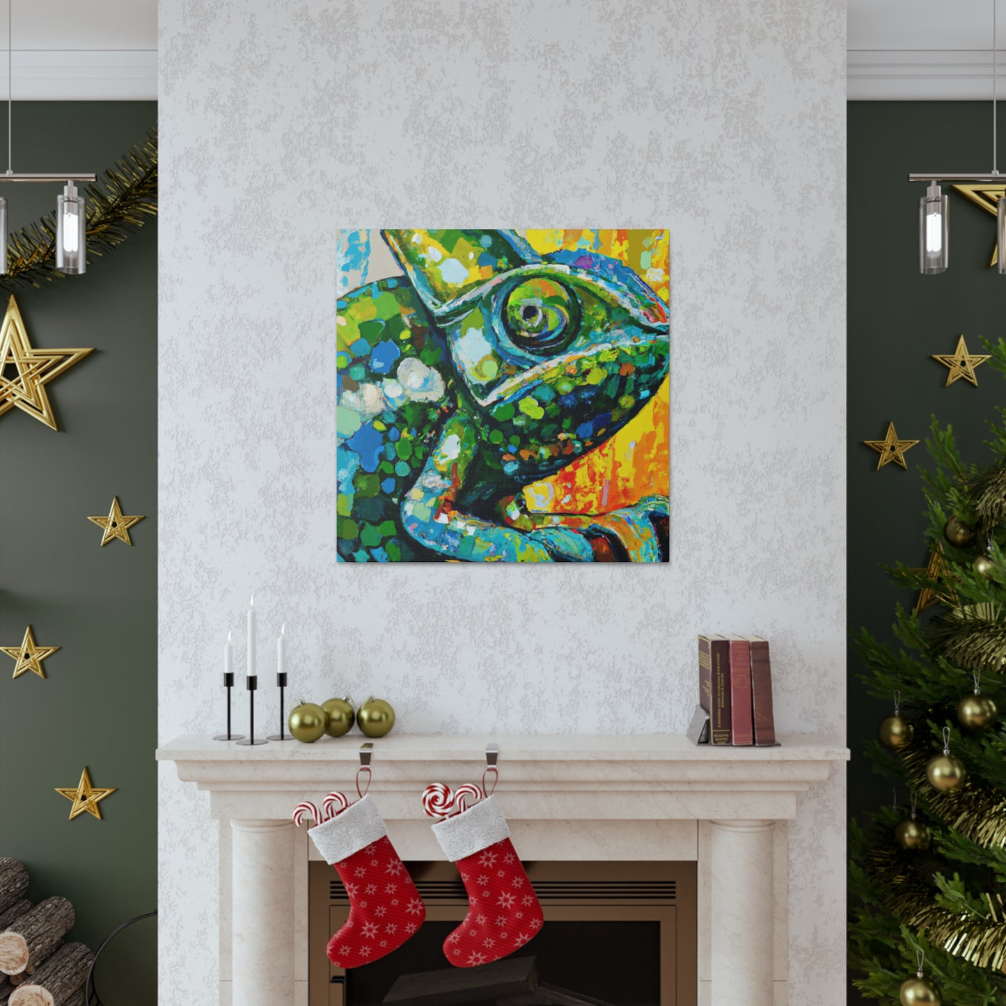 Veiled Chameleon Dreaming - Canvas