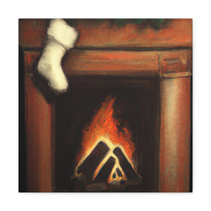 "Fireplace in Realism" - Canvas