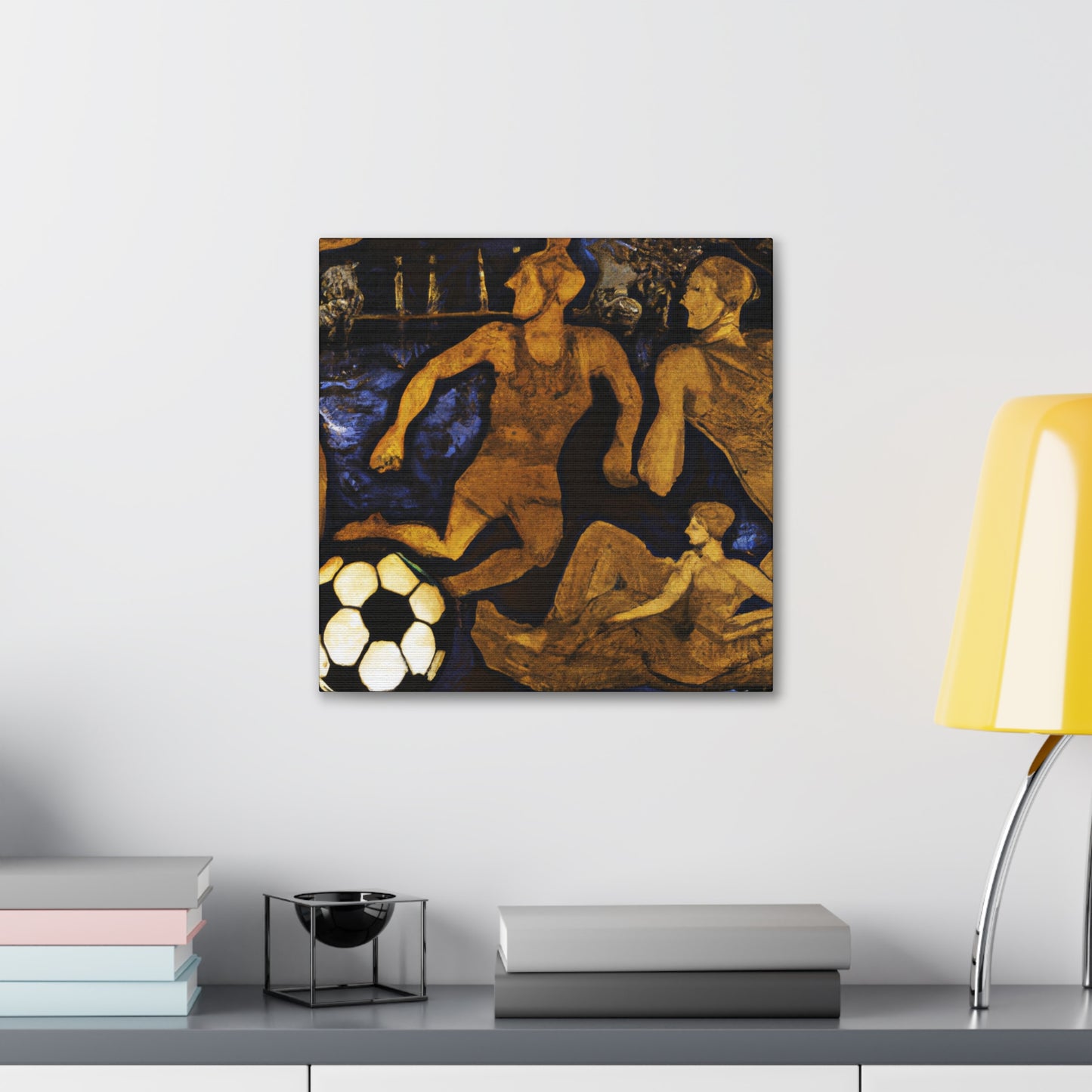 Soccer in Rococo World - Canvas