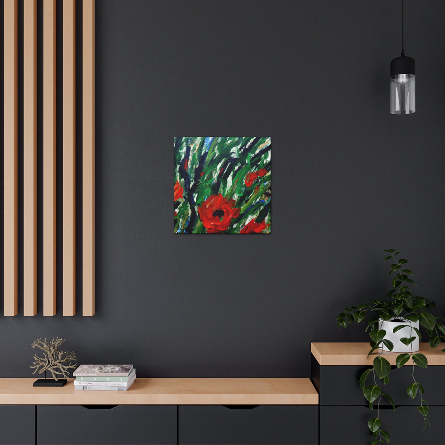 Poppies In Abstract - Canvas