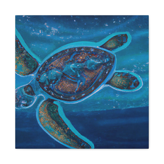 "Sea Turtle Awakening" - Canvas