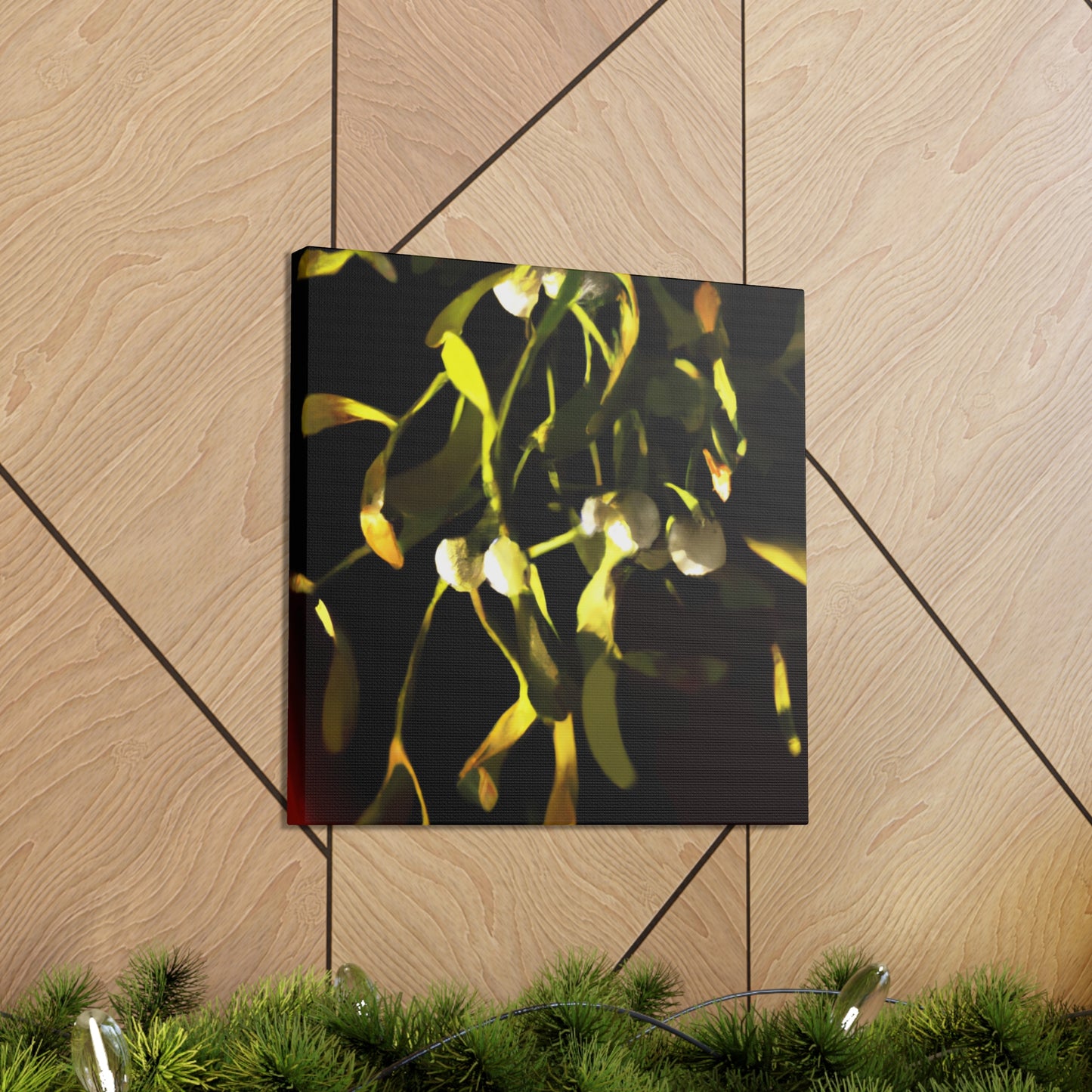 Mistletoe in abstracted. - Canvas