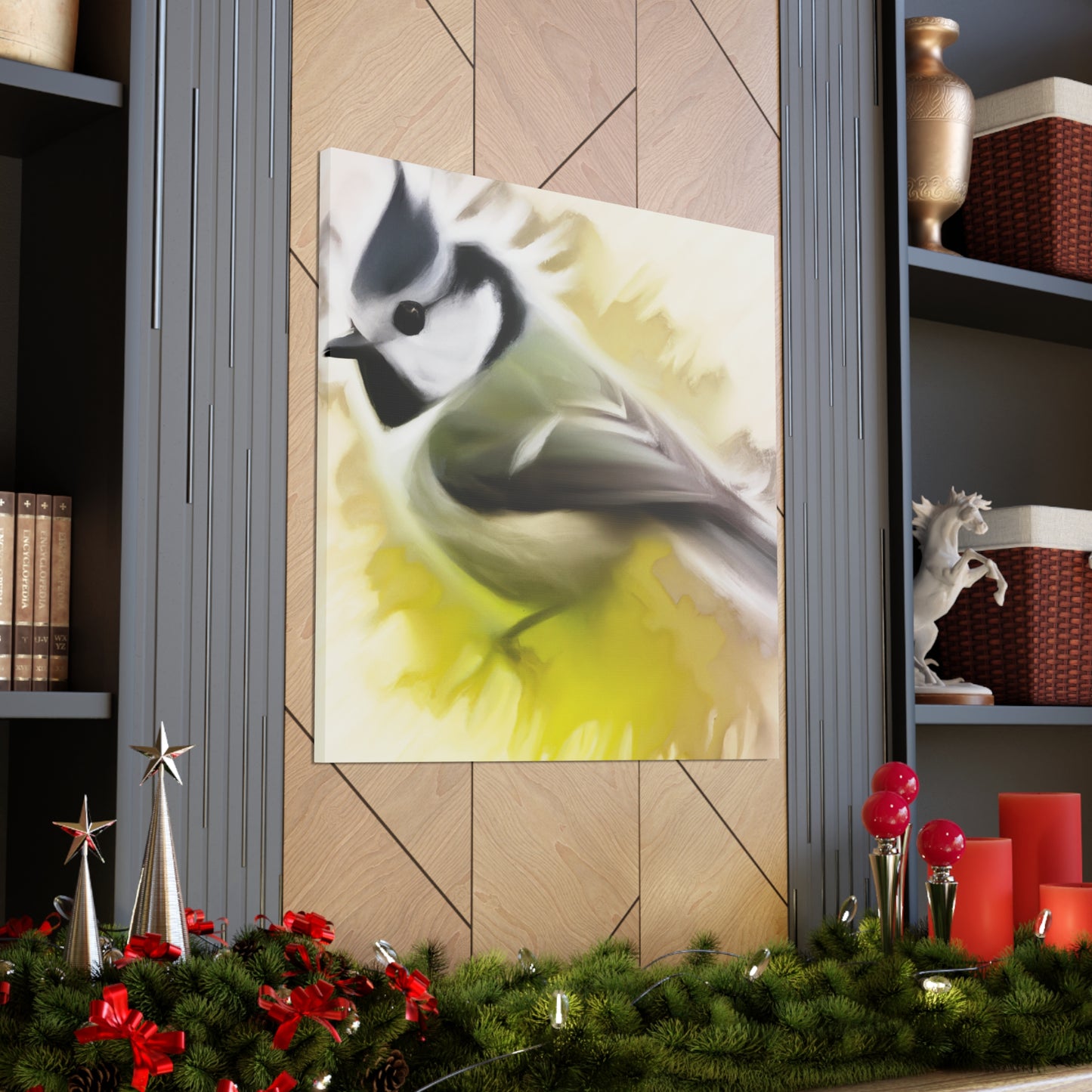 "Titmouse Tufted Majesty" - Canvas