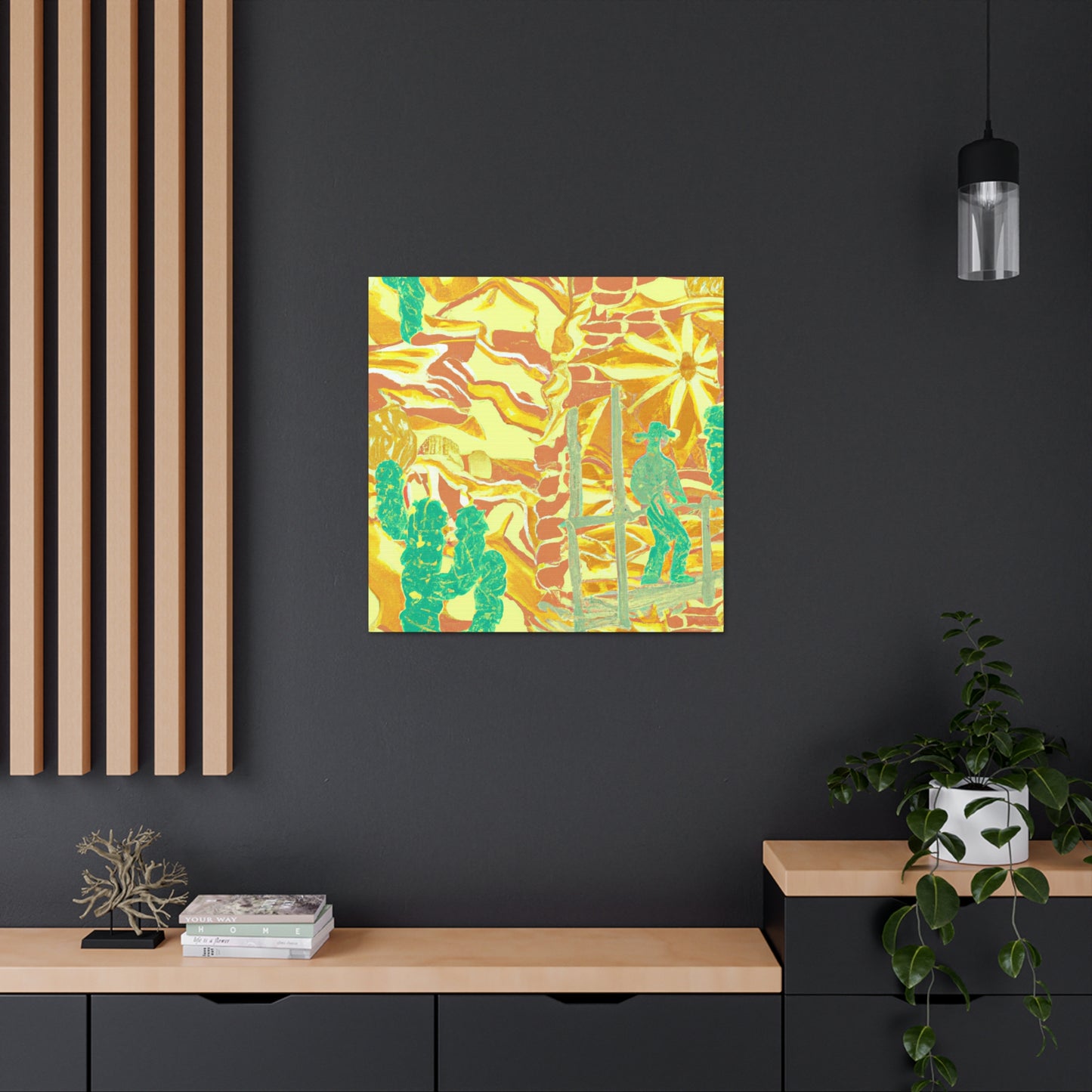 Golden Mine Shimmering - Canvas