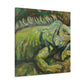 Iguana in Impressionism - Canvas