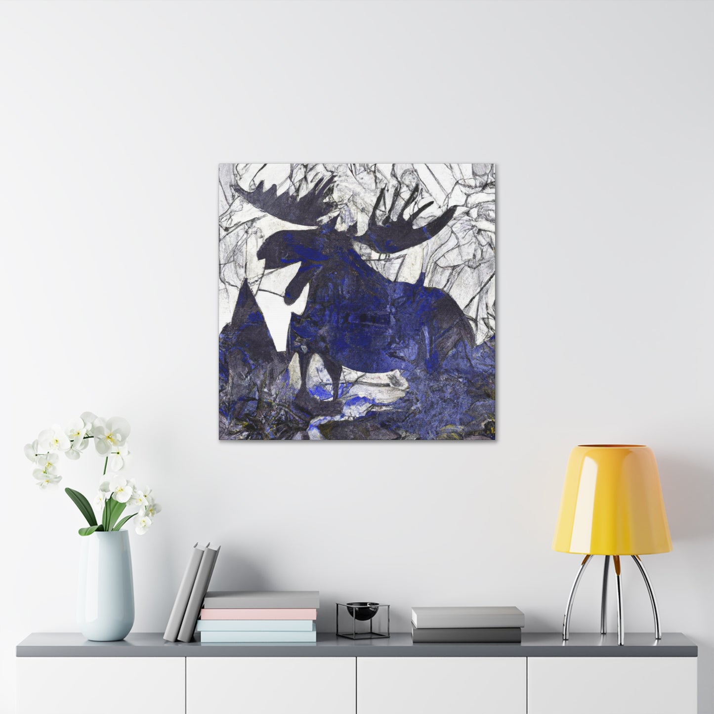 Moose in Abstraction - Canvas