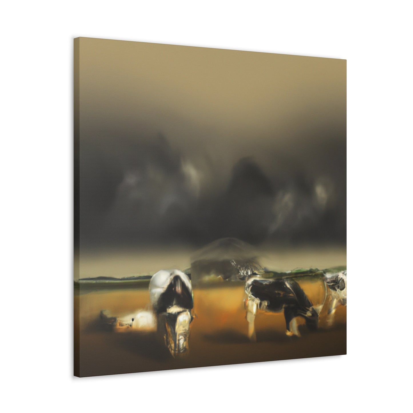 Pasture Dreaming Cow - Canvas