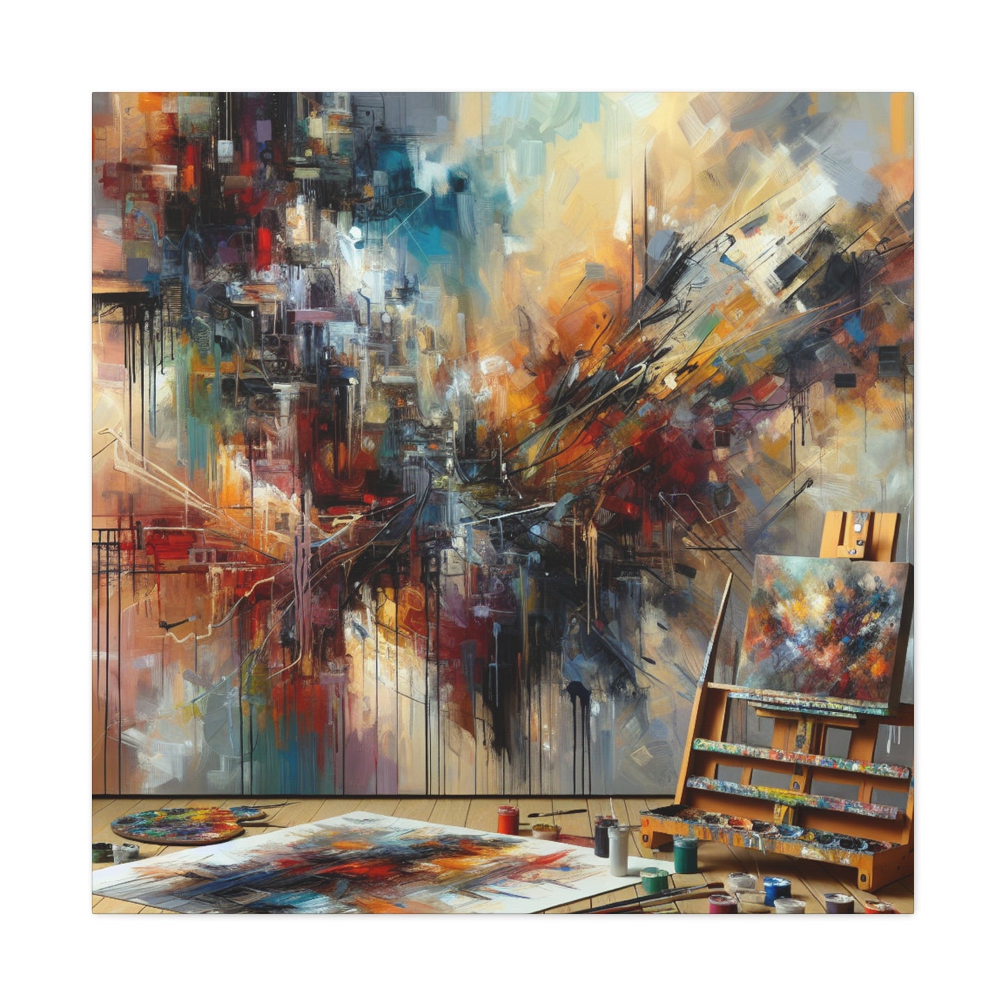 Chaos Unleashed Vivaciously - Canvas