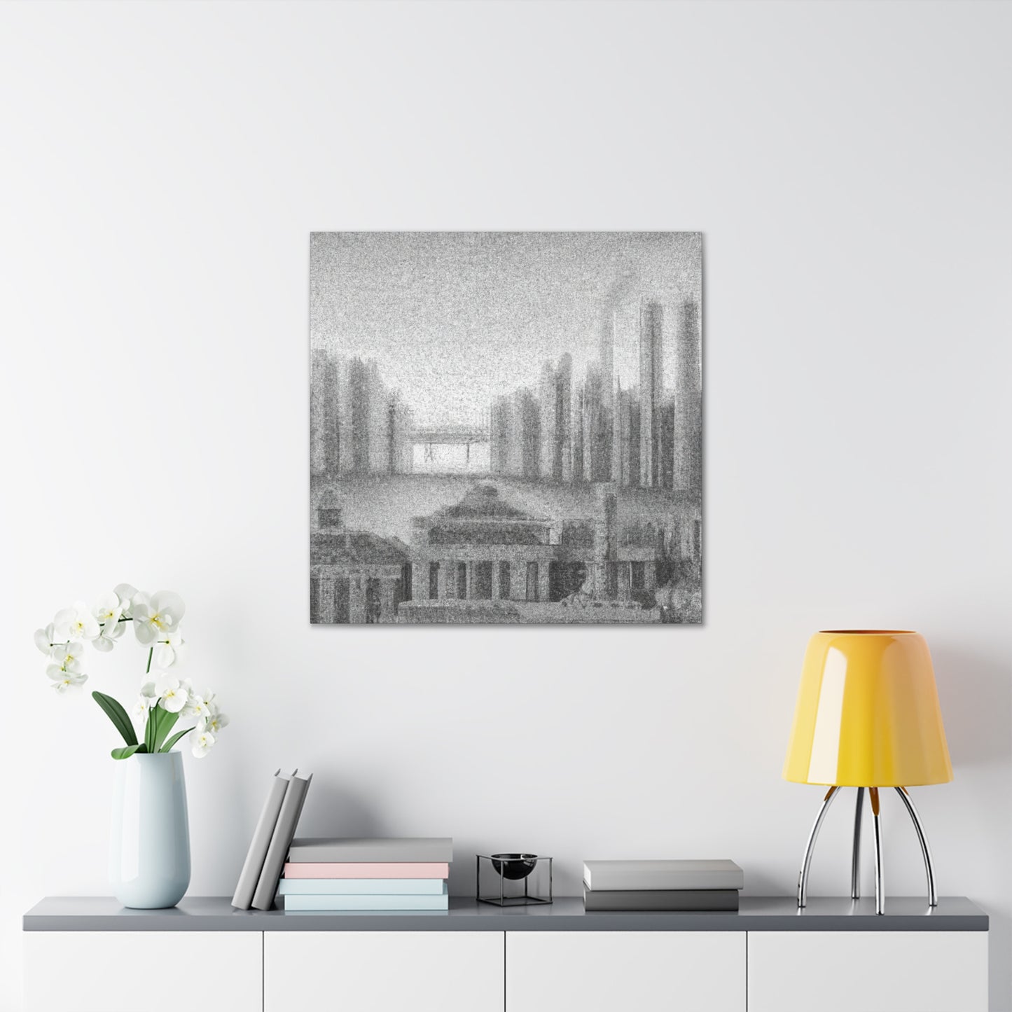 "Art Deco Pointillisme" - Canvas