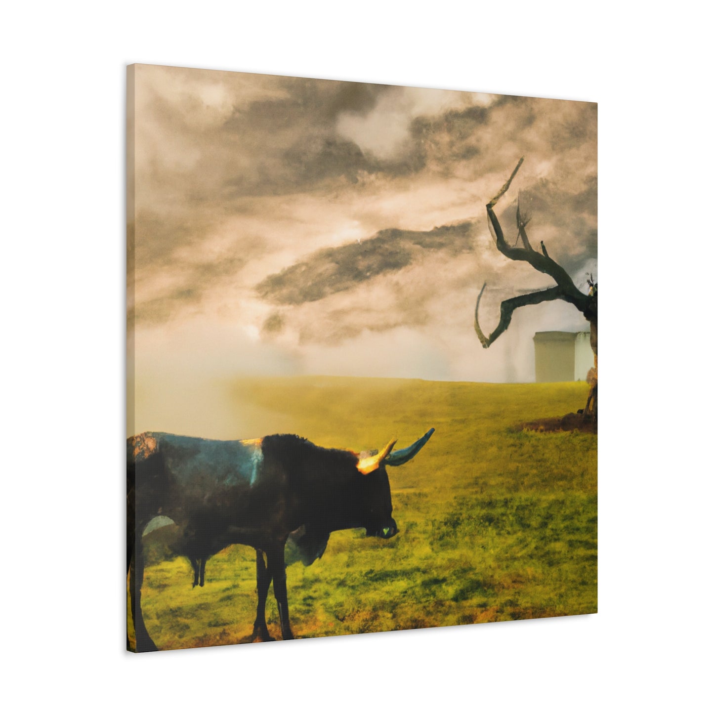 "Longhorn in Surreality" - Canvas