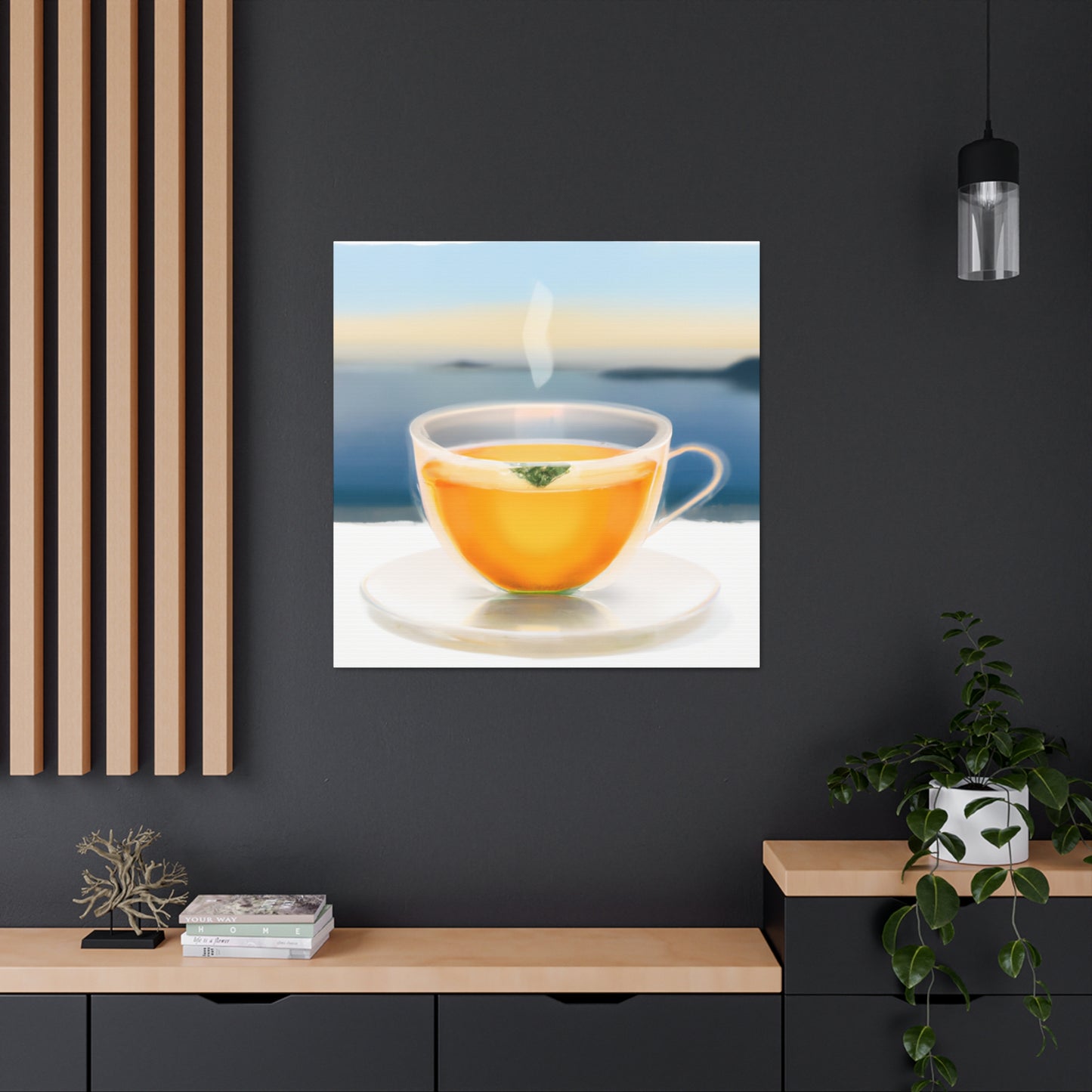 Tea Cups in Reflection - Canvas