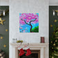 "Cherry Blossom Oasis" - Canvas