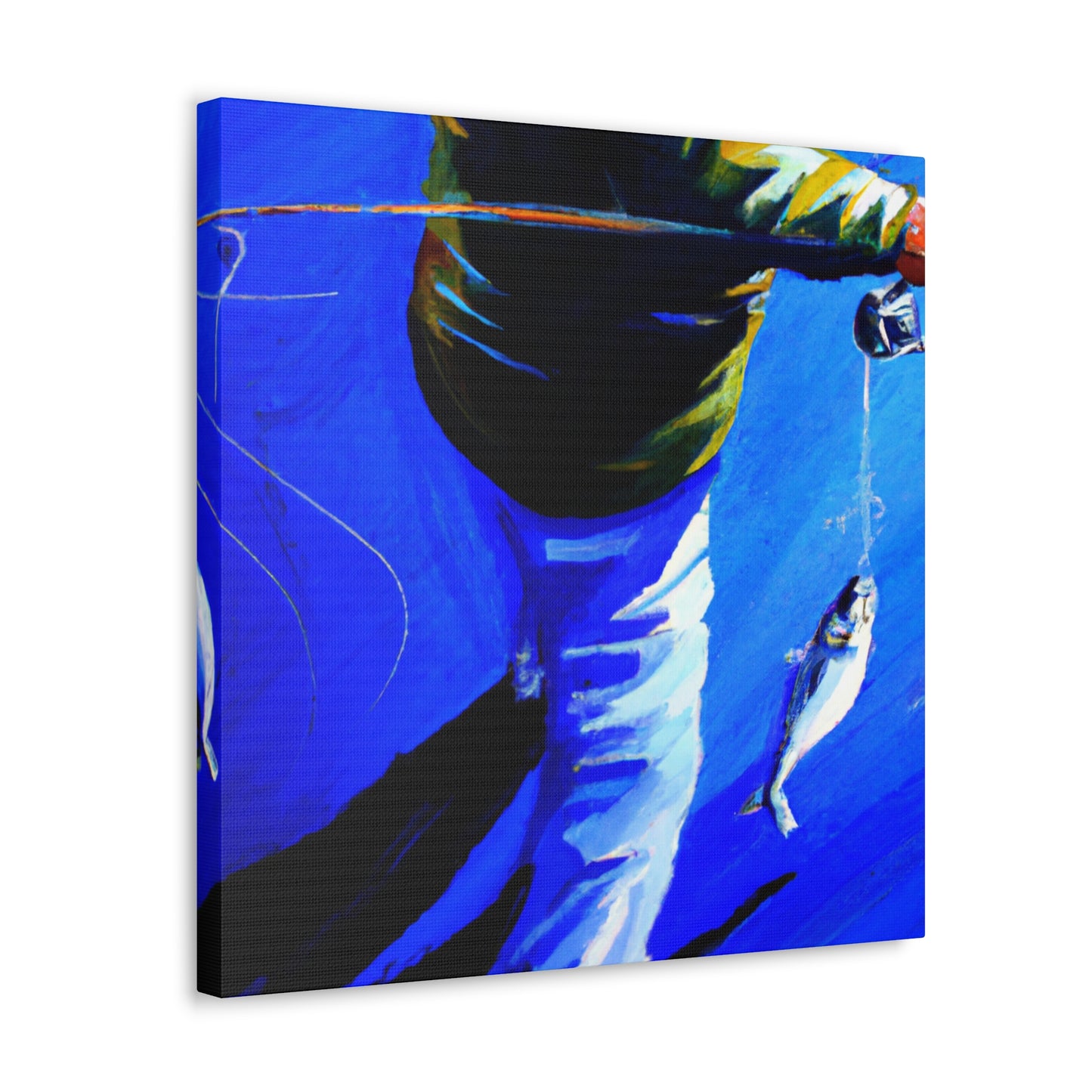 Fishing in Moonlight. - Canvas