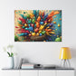 Feathered Fantasia: Avian Harmony - Canvas