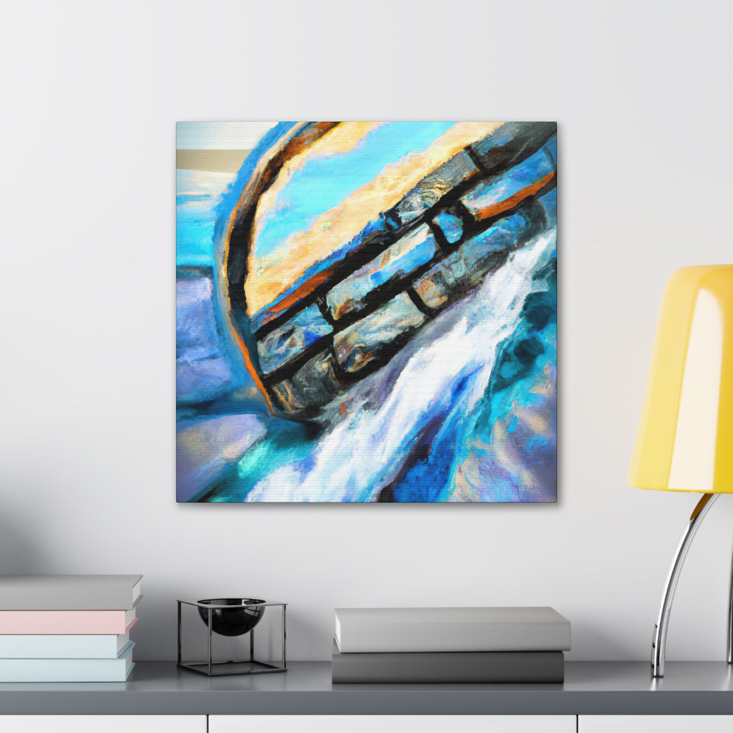 "Seawall Bluish Dreamscape" - Canvas