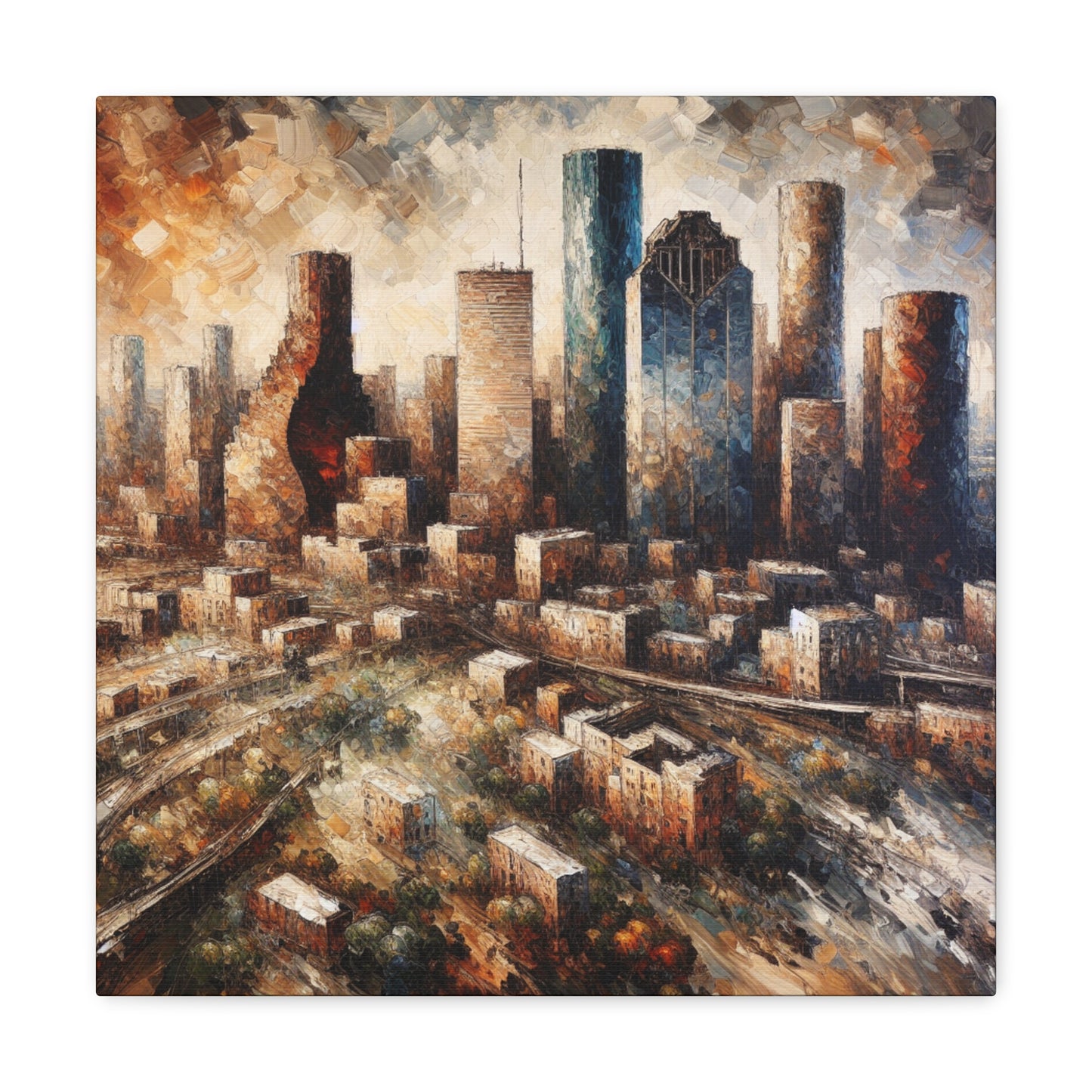 Ethereal Metropolis Awakening - Canvas