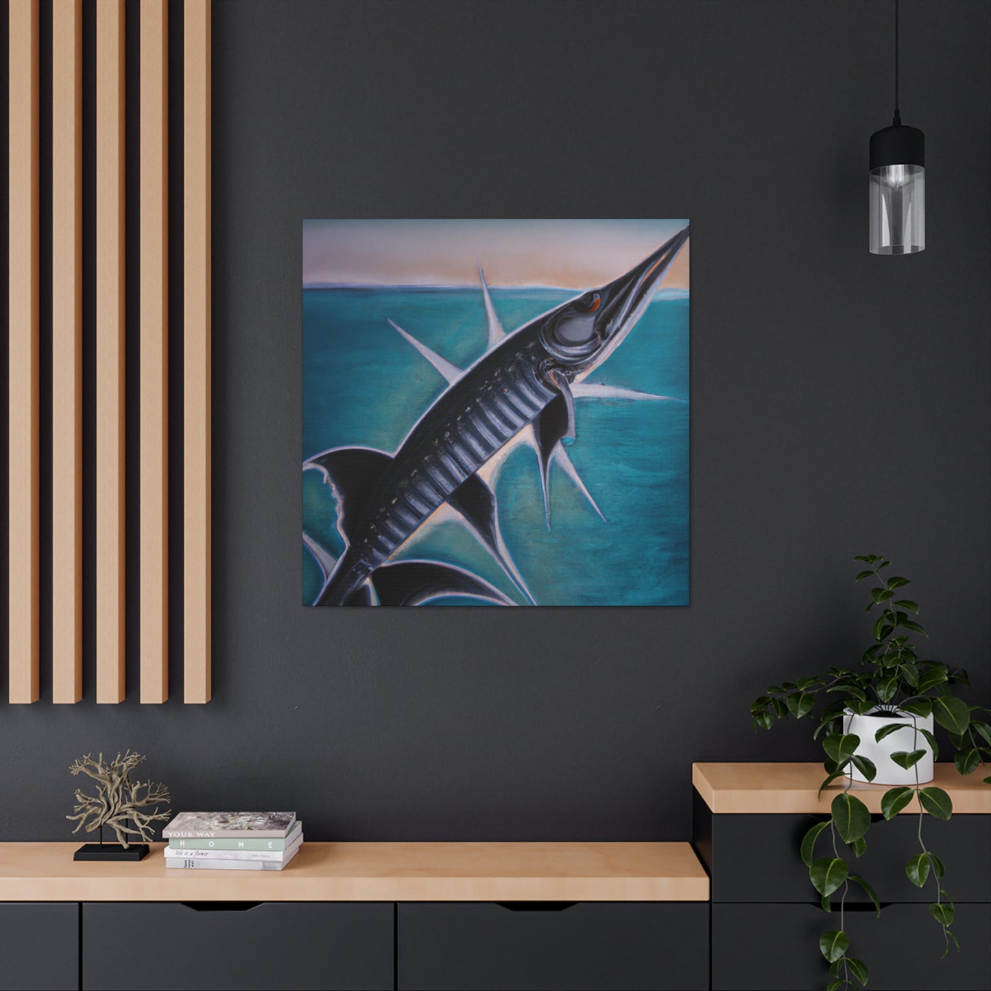 "Barracuda's Art Deco". - Canvas