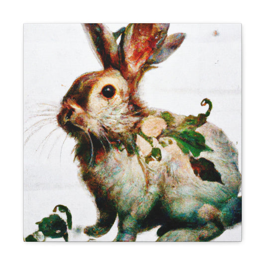 Rabbit in Art Nouveau - Canvas