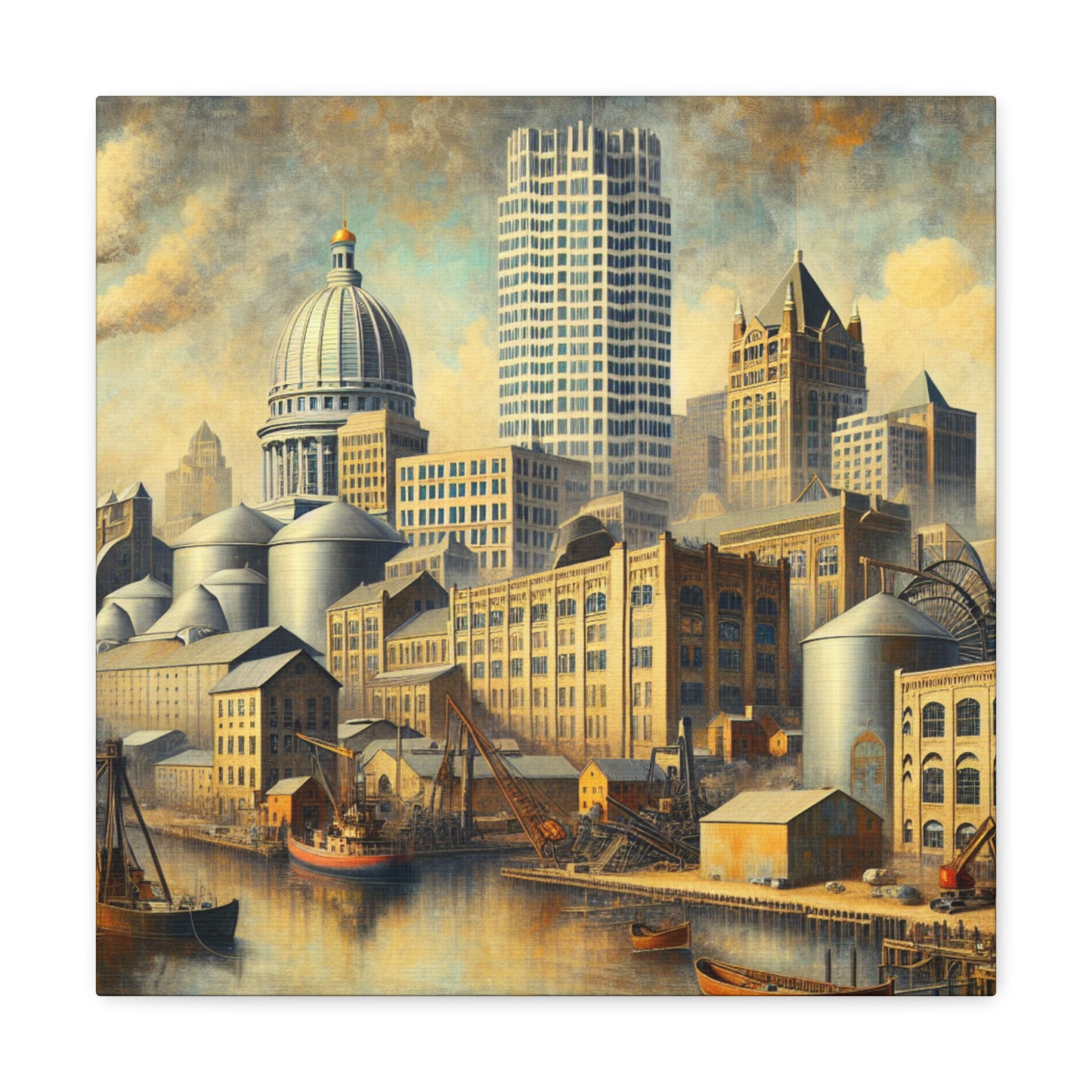 "City of Lakescapes" - Canvas