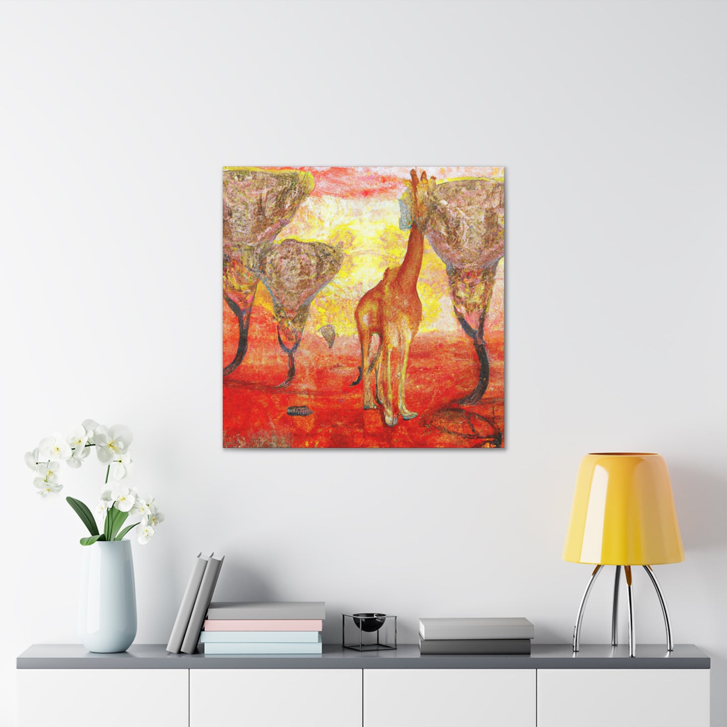 Giraffe's Surreal Dream - Canvas