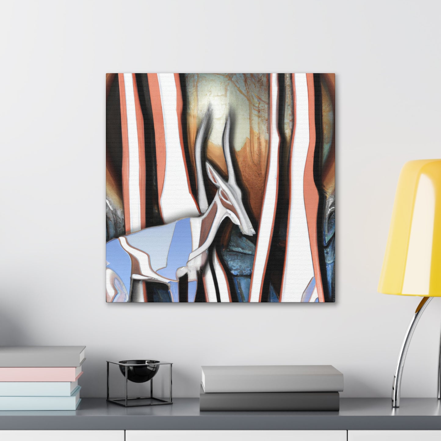 "Chamois in Art Deco" - Canvas