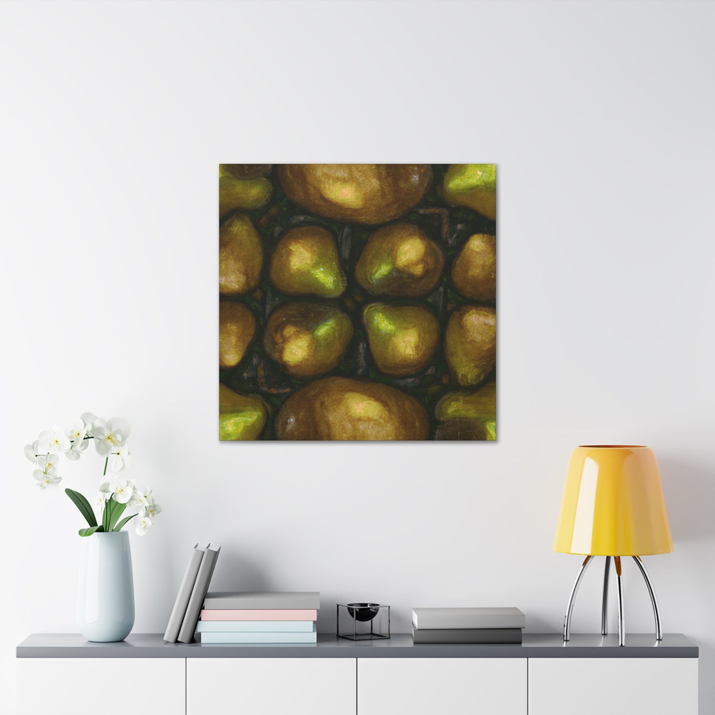 "Pear in Soft Sunrise" - Canvas